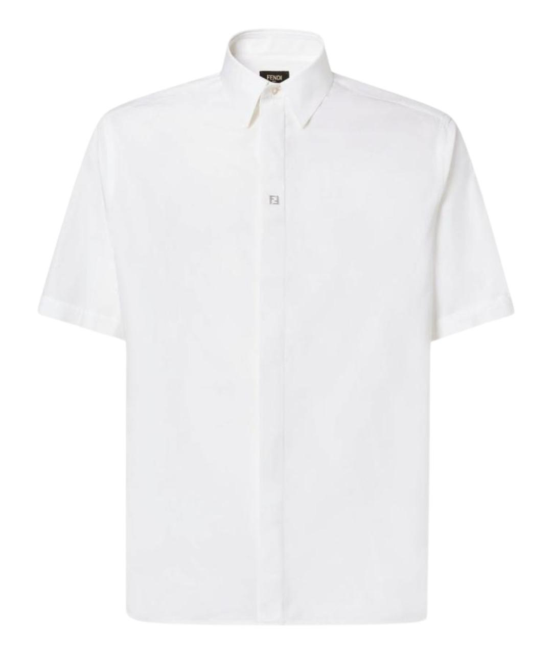 FENDI Белая хлопковая кэжуал рубашка, фото 1