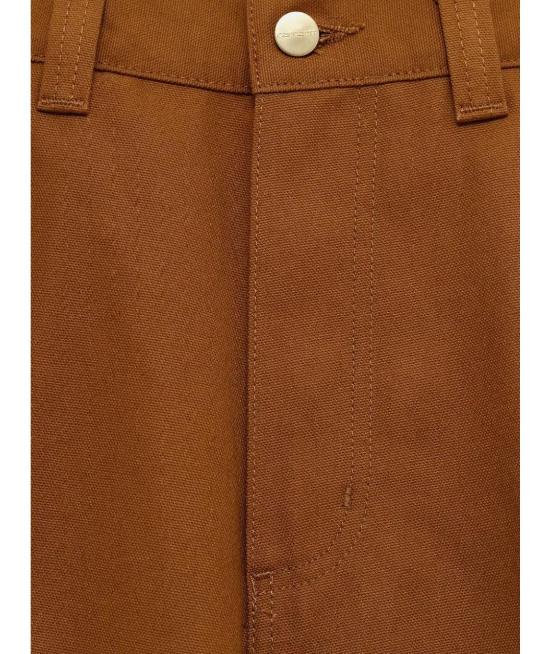 CARHARTT WIP Коричневые хлопковые шорты, фото 3