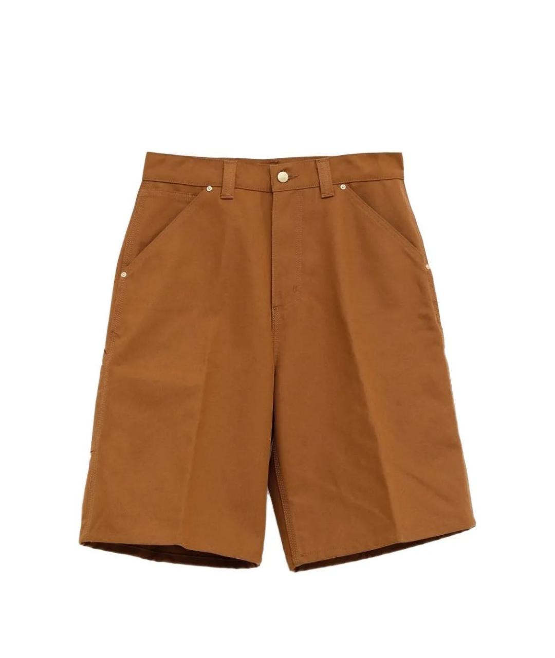 CARHARTT WIP Коричневые хлопковые шорты, фото 1