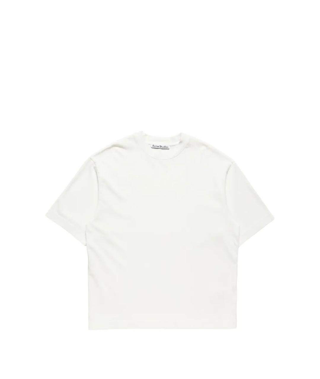 ACNE STUDIOS Белая хлопковая футболка, фото 1