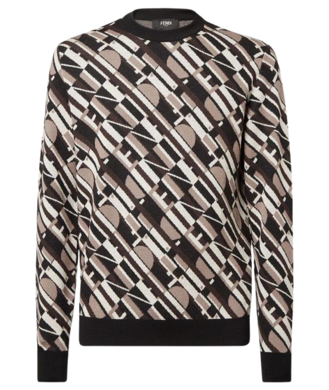 FENDI Мульти шерстяной джемпер / свитер, фото 1