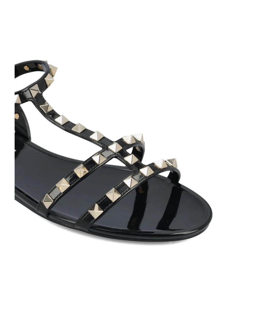 VALENTINO Черные резиновые сандалии, фото 3