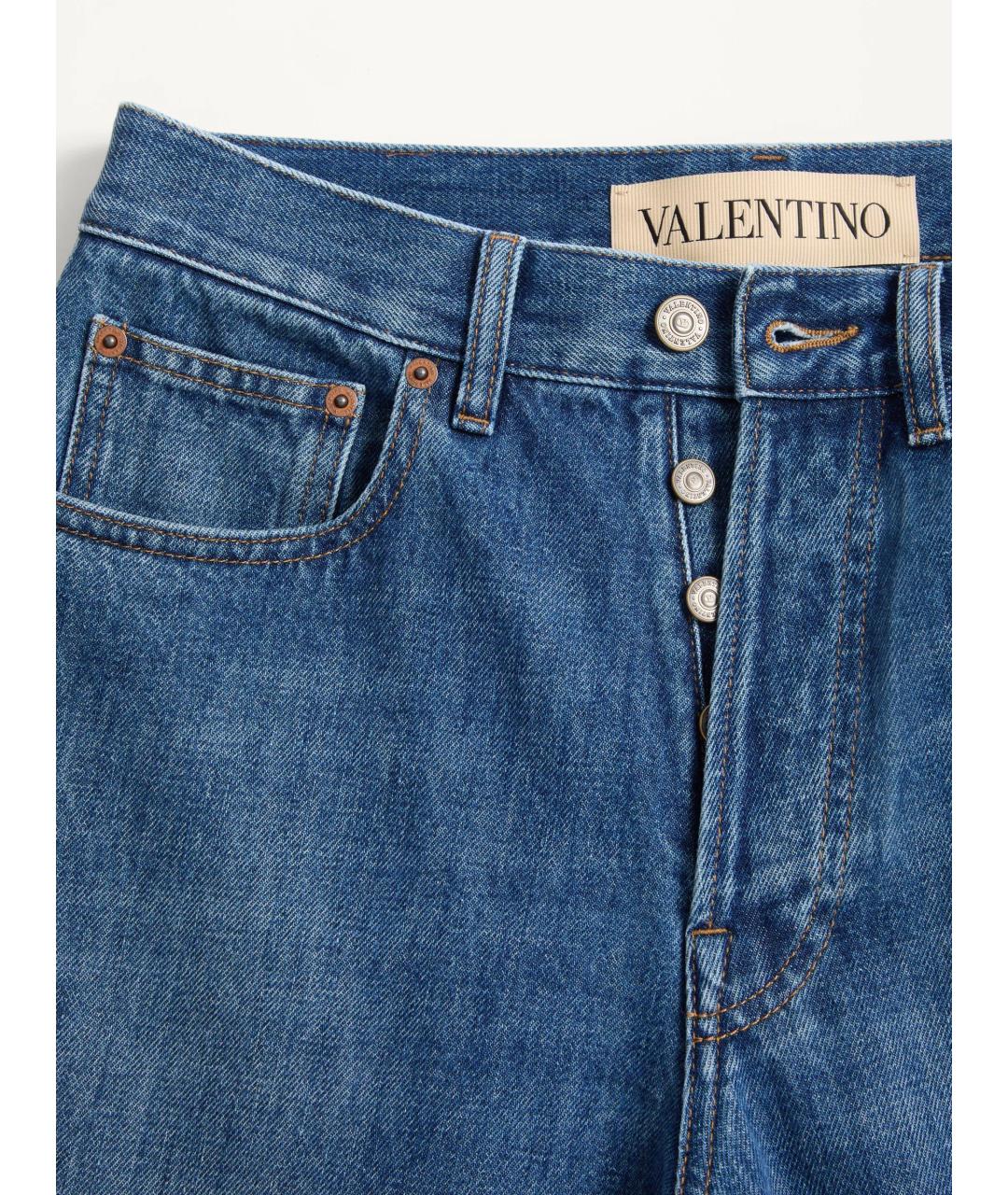 VALENTINO Синие прямые джинсы, фото 3