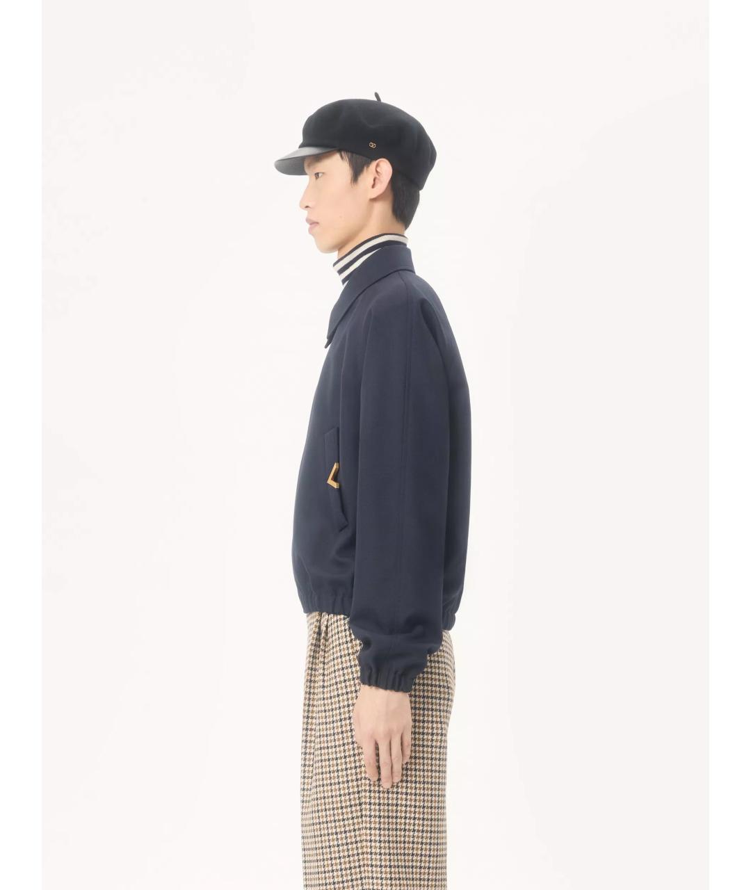 VALENTINO Синяя полиэстеровая куртка, фото 5