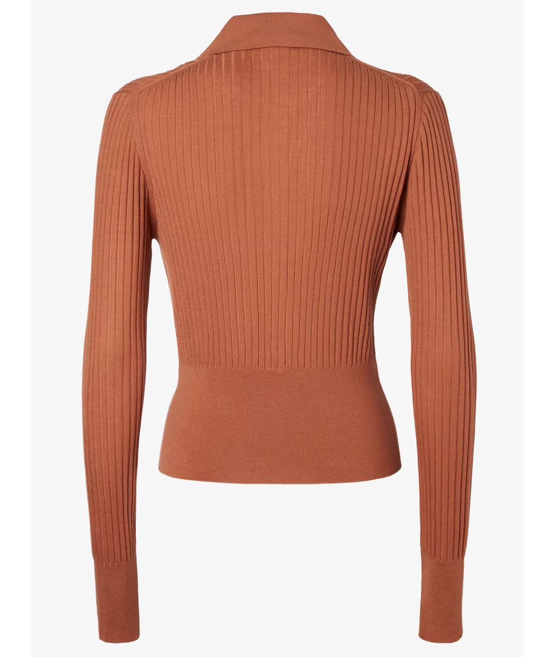 FENDI Коричневый шерстяной джемпер / свитер, фото 2