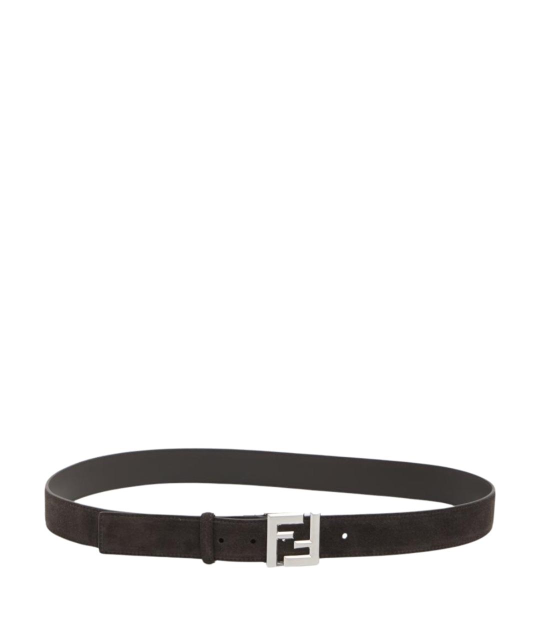 FENDI Коричневый кожаный ремень, фото 1