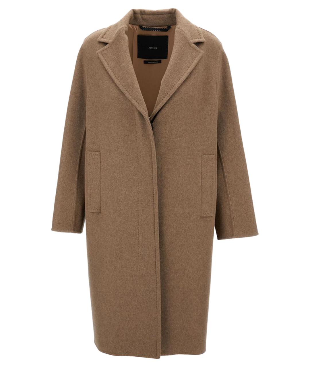 MAX MARA Бежевое кашемировое пальто, фото 1