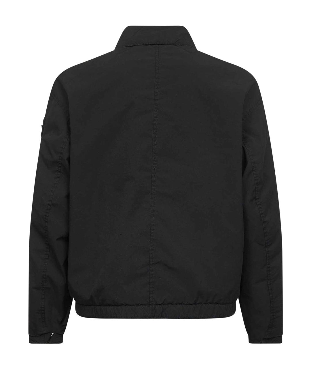 STONE ISLAND Черная полиэстеровая куртка, фото 2