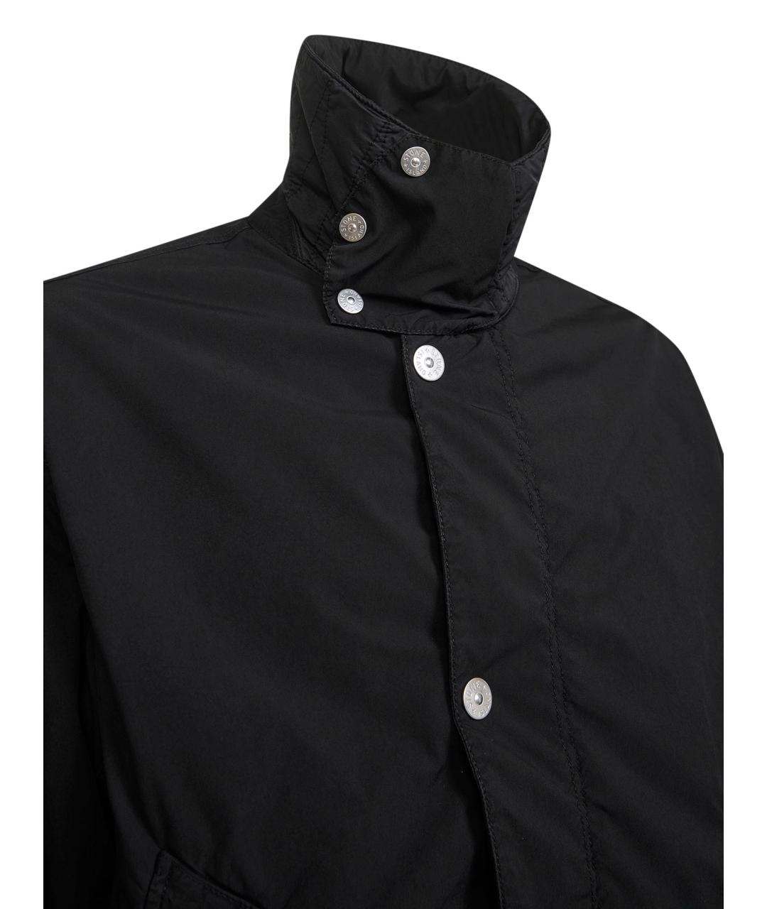 STONE ISLAND Черная полиэстеровая куртка, фото 3