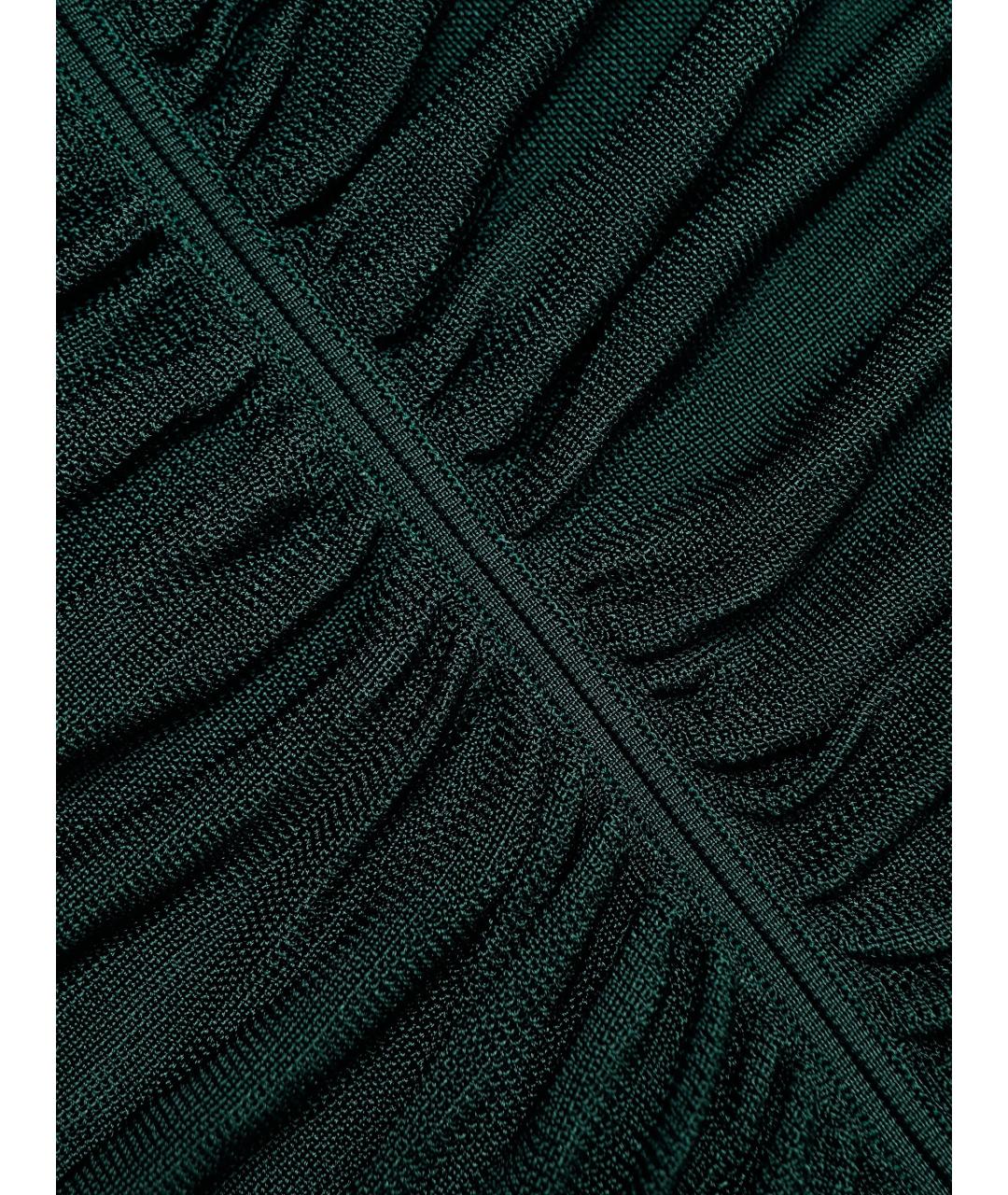 SELF-PORTRAIT Зеленые вискозное вечернее платье, фото 5