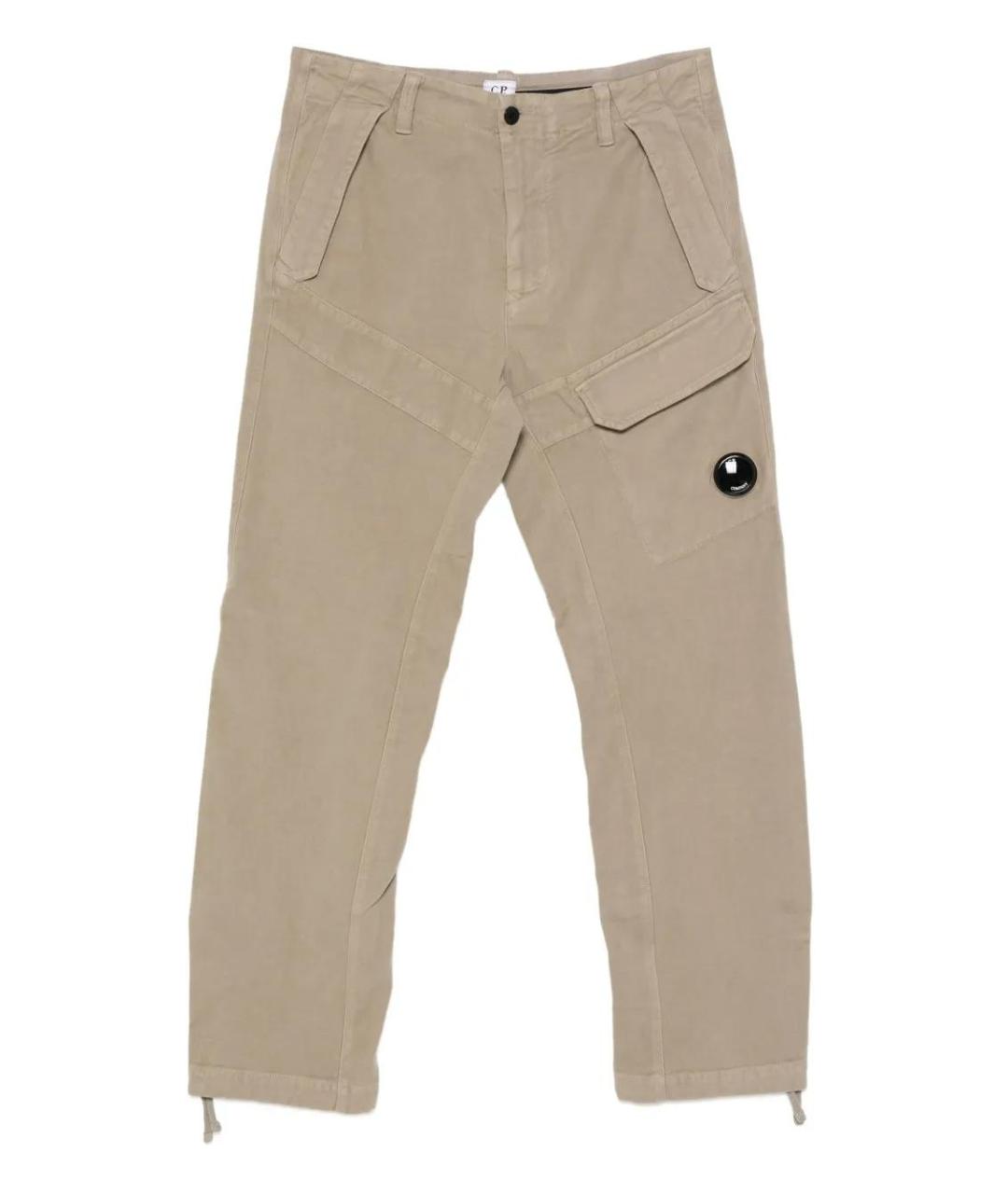 CP COMPANY Бежевые хлопковые повседневные брюки, фото 1