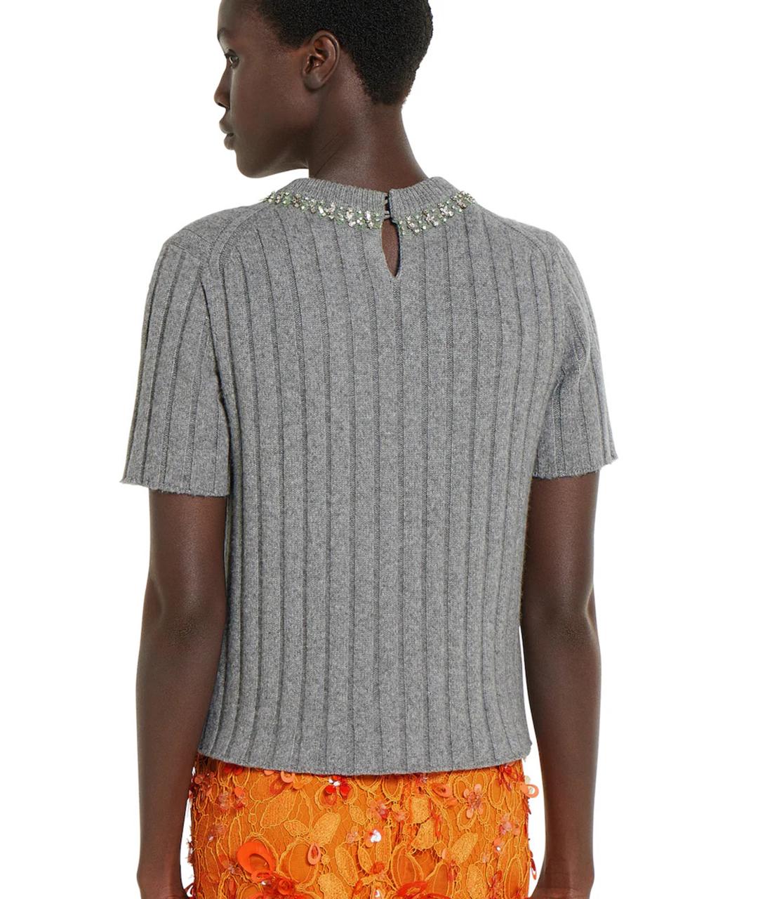 GUCCI Серый шерстяной джемпер / свитер, фото 4