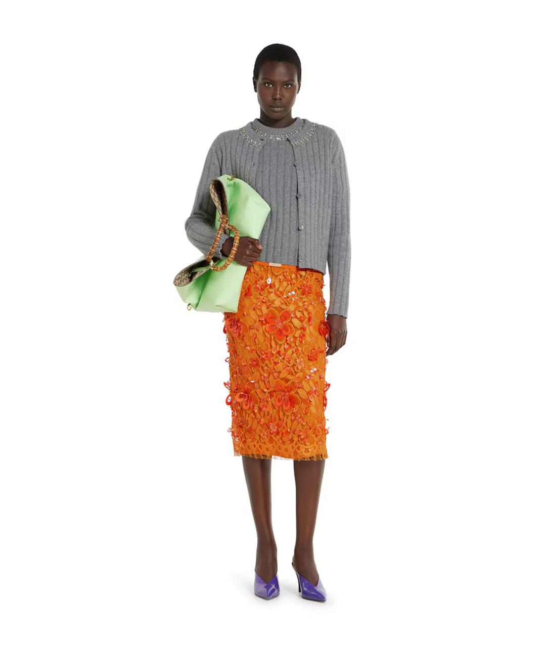 GUCCI Серый шерстяной джемпер / свитер, фото 2