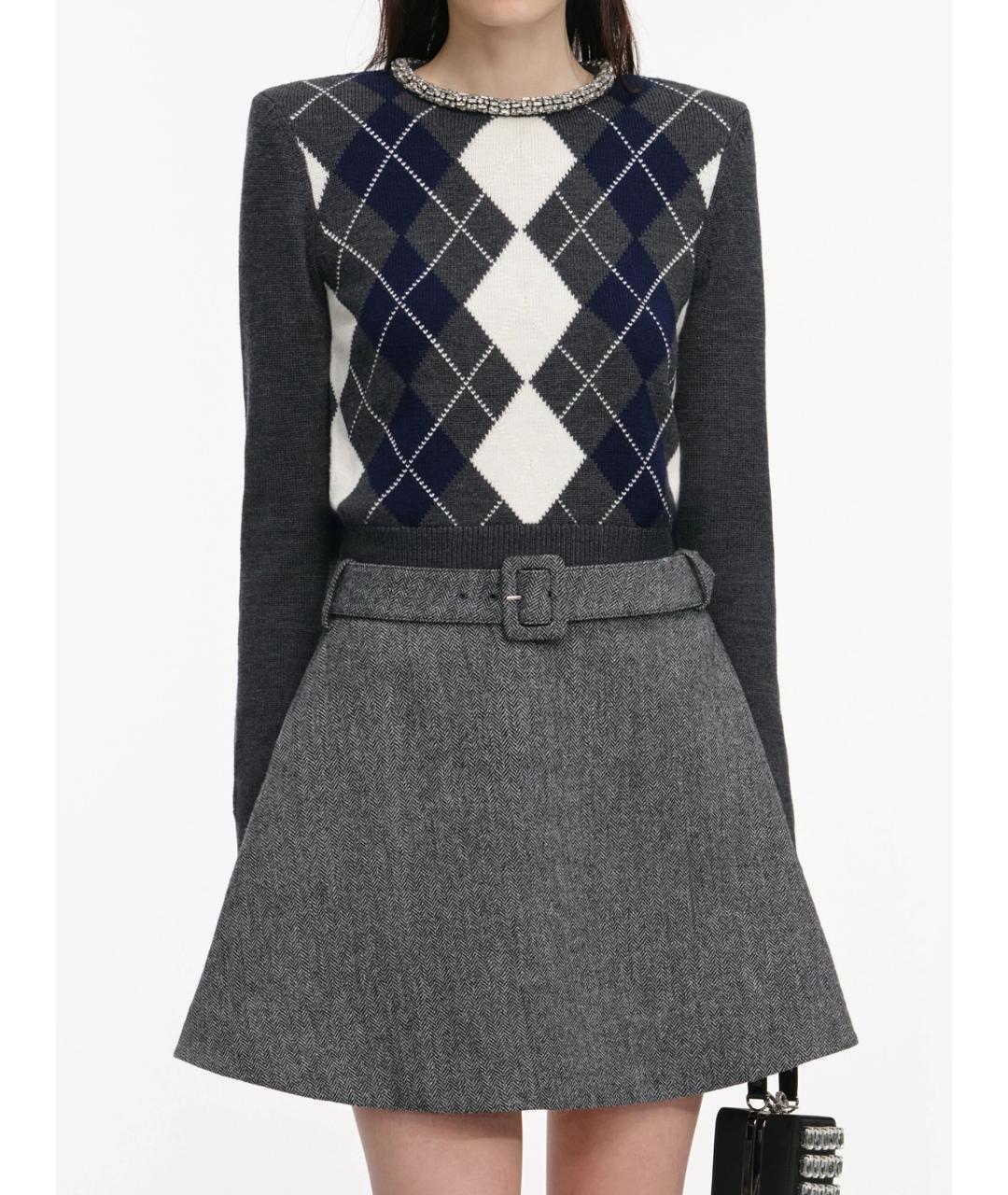 SELF-PORTRAIT Мульти шерстяной джемпер / свитер, фото 5