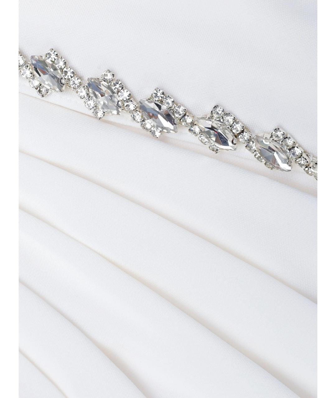 SELF-PORTRAIT Белое вискозное вечернее платье, фото 6