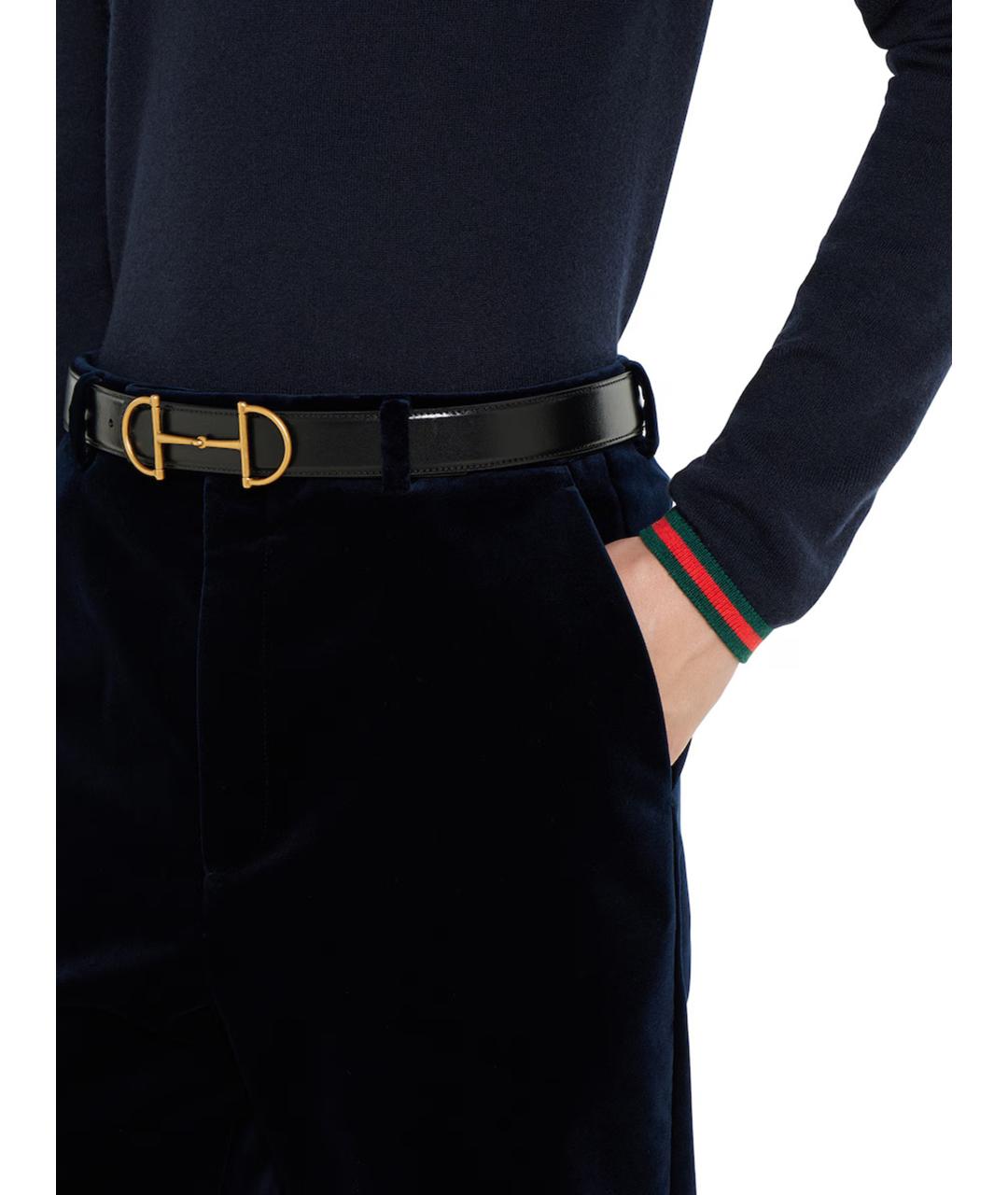 GUCCI Темно-синяя кашемировая водолазка, фото 5