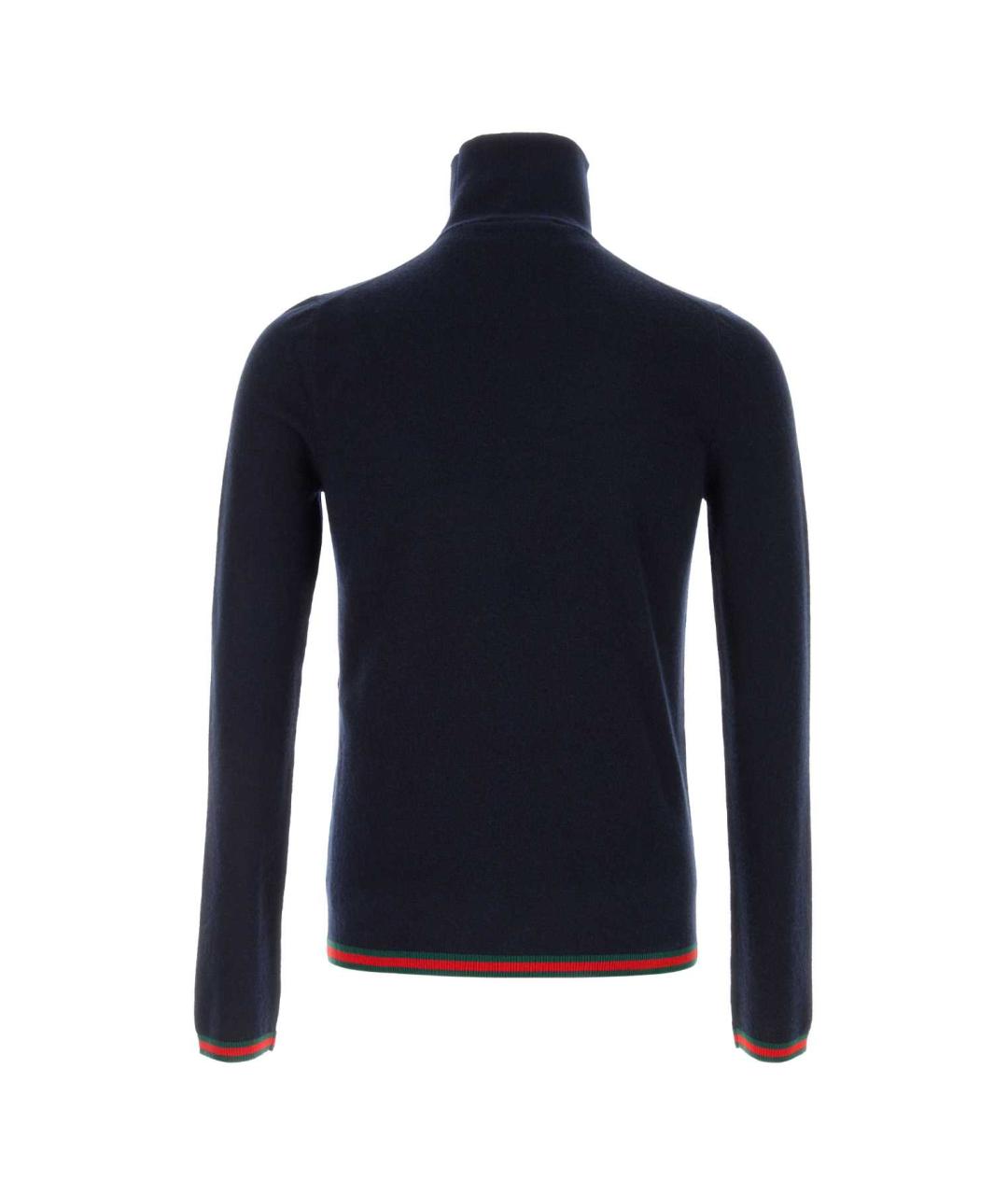 GUCCI Темно-синяя кашемировая водолазка, фото 2