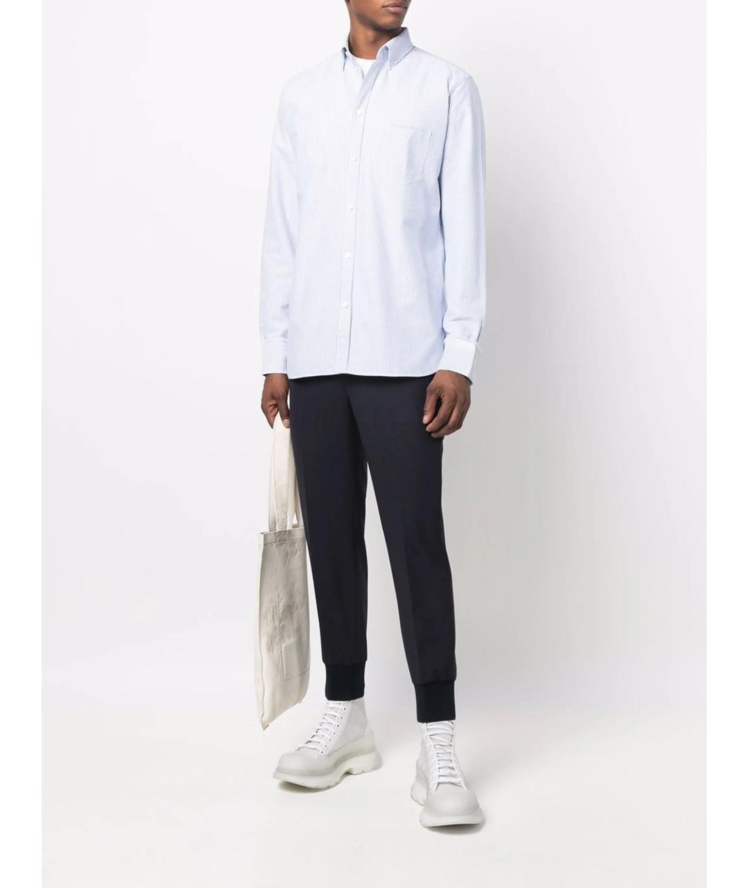 GOLDEN GOOSE DELUXE BRAND Голубая хлопковая кэжуал рубашка, фото 2