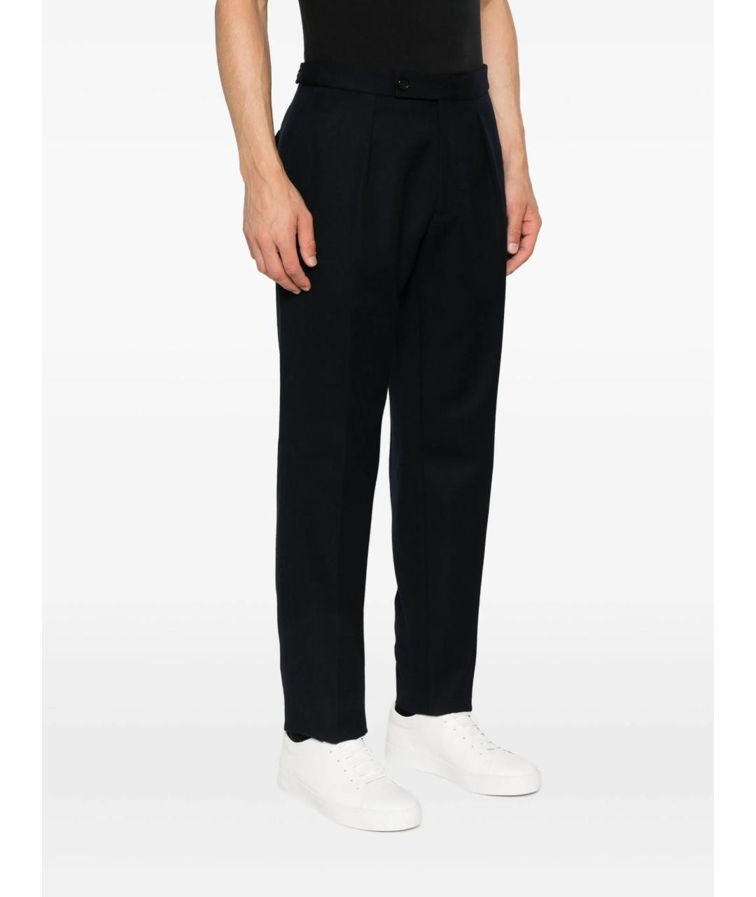 SLOWEAR Синие шерстяные повседневные брюки, фото 2