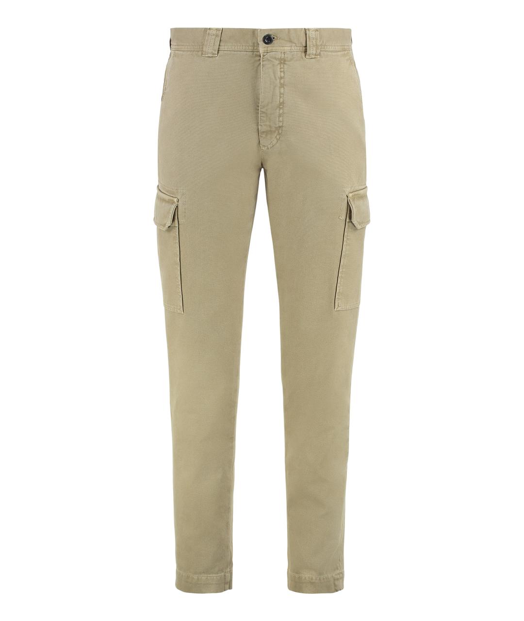 SLOWEAR Бежевые хлопковые повседневные брюки, фото 1
