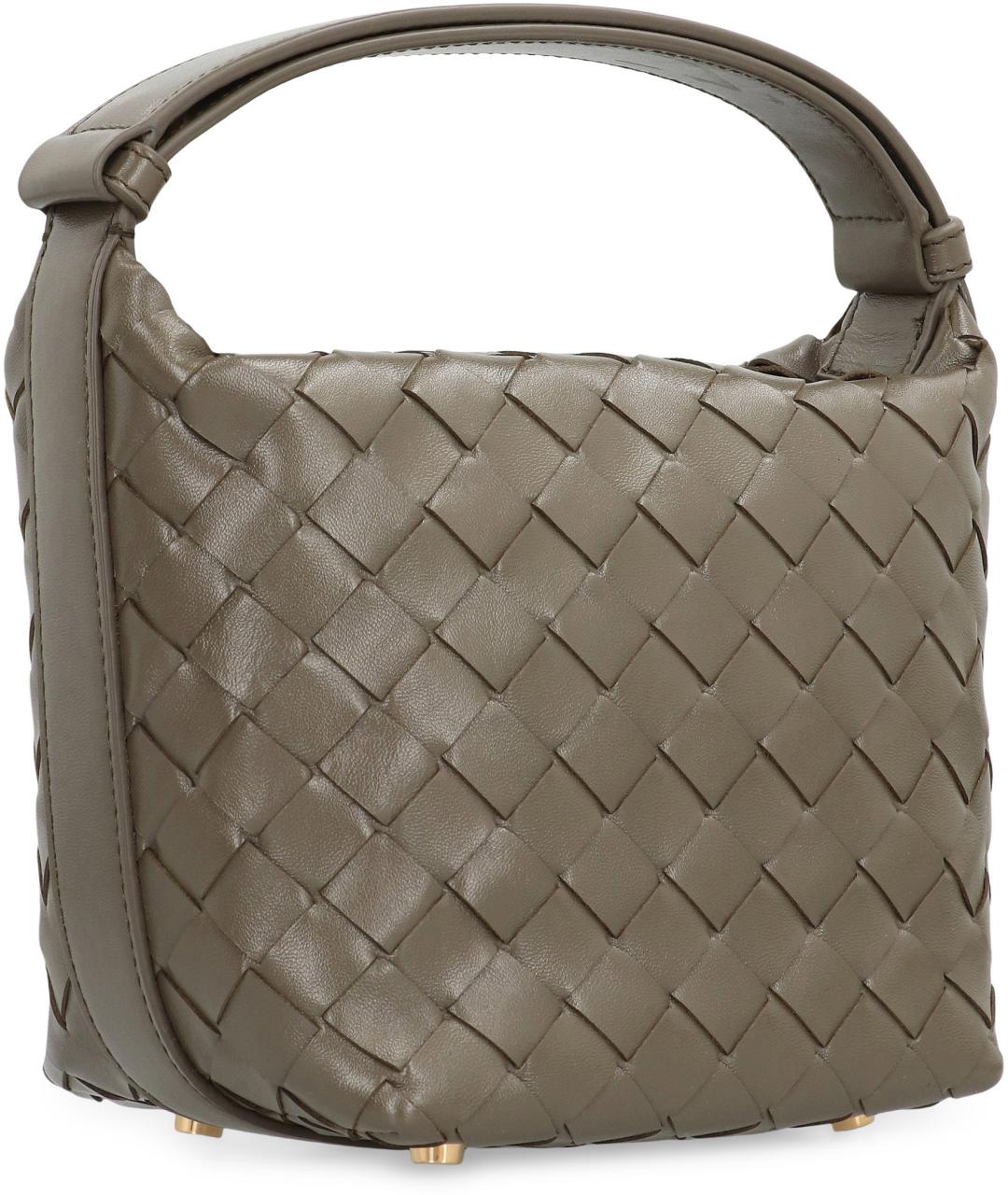 BOTTEGA VENETA Зеленая кожаная сумка с короткими ручками, фото 3