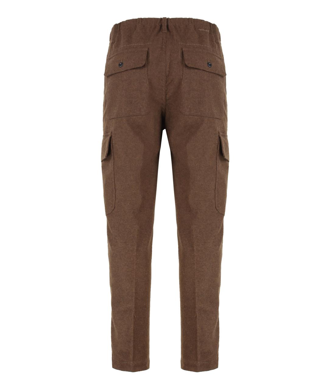 SLOWEAR Коричневые шерстяные повседневные брюки, фото 2