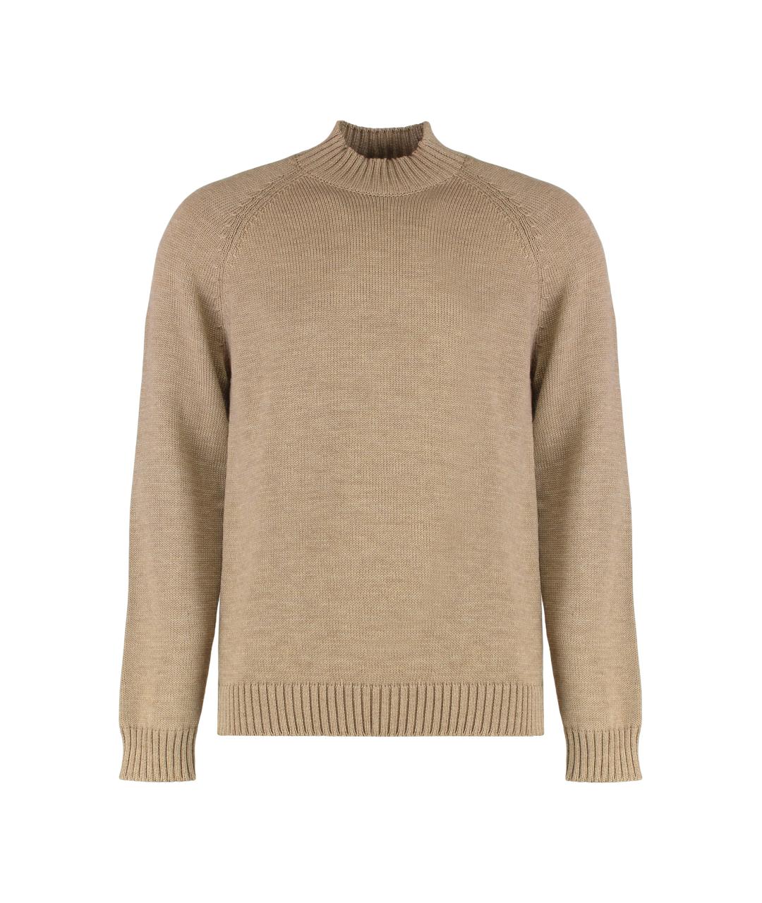 SLOWEAR Бежевый шерстяной джемпер / свитер, фото 1