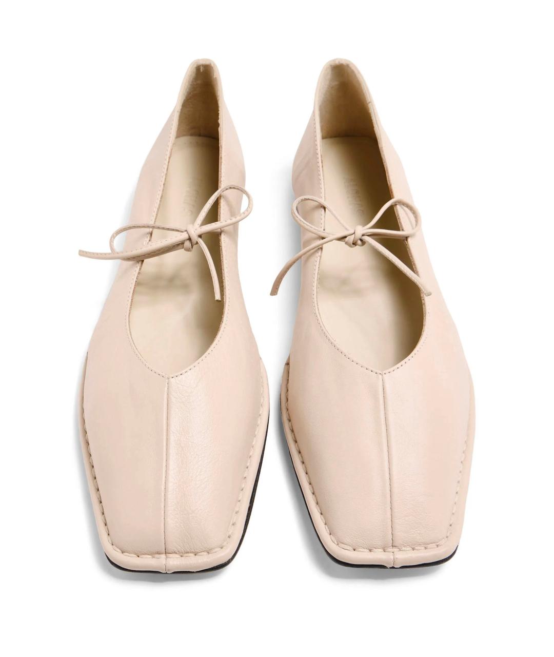 ALOHAS Бежевые кожаные балетки, фото 2