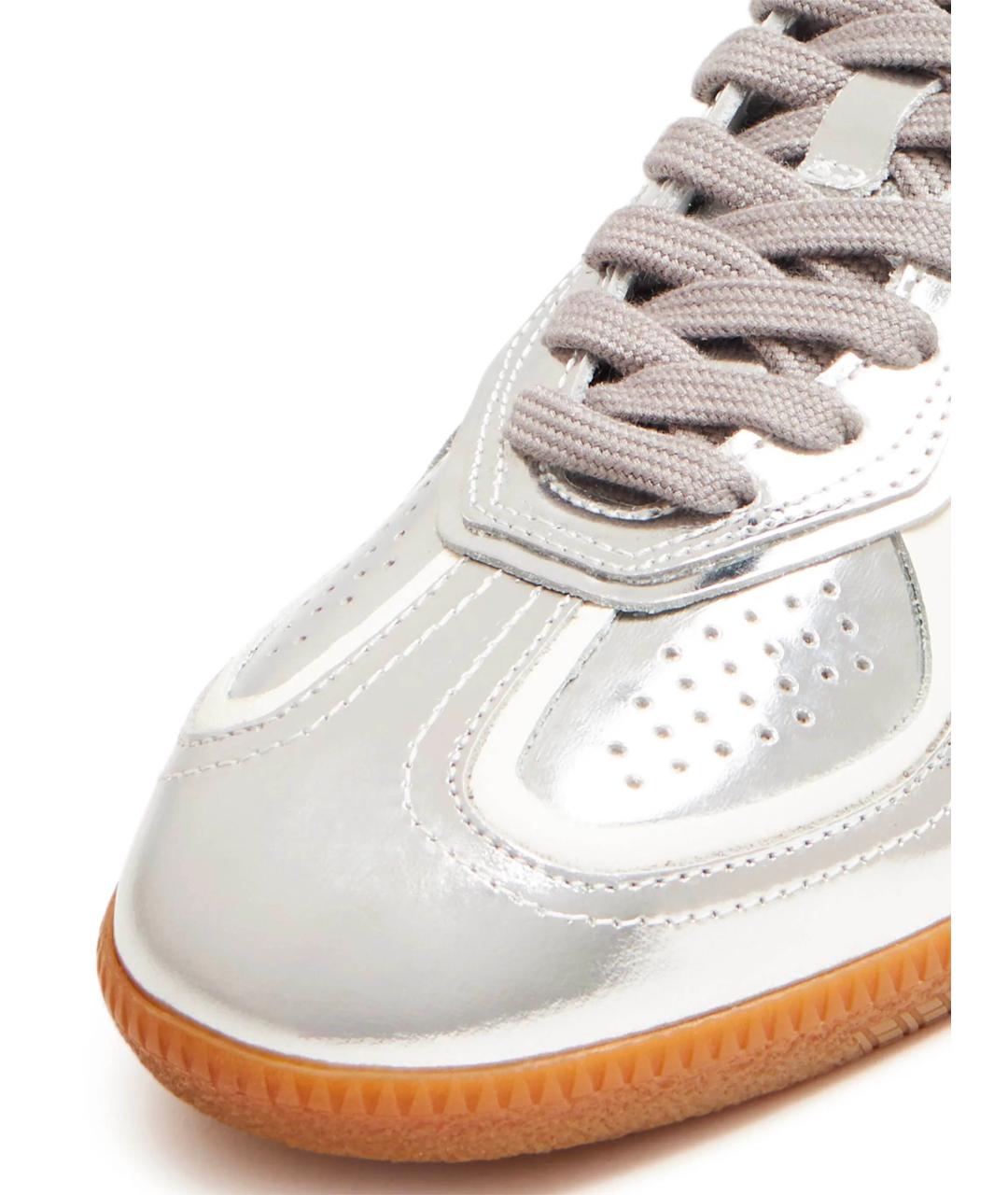 ALOHAS Серебряные кожаные кеды, фото 4