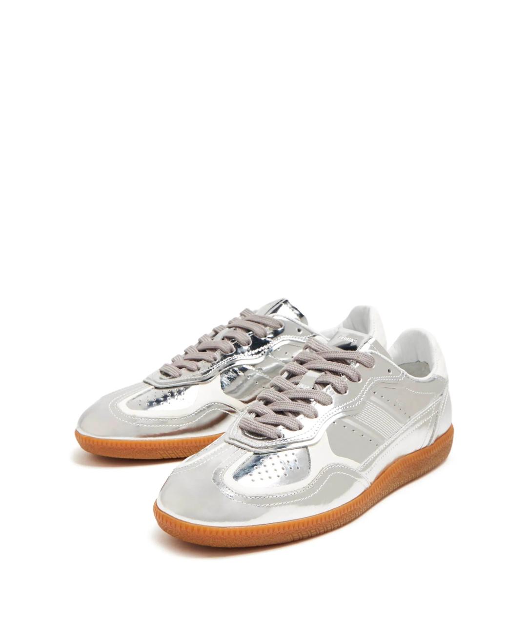 ALOHAS Серебряные кожаные кеды, фото 2