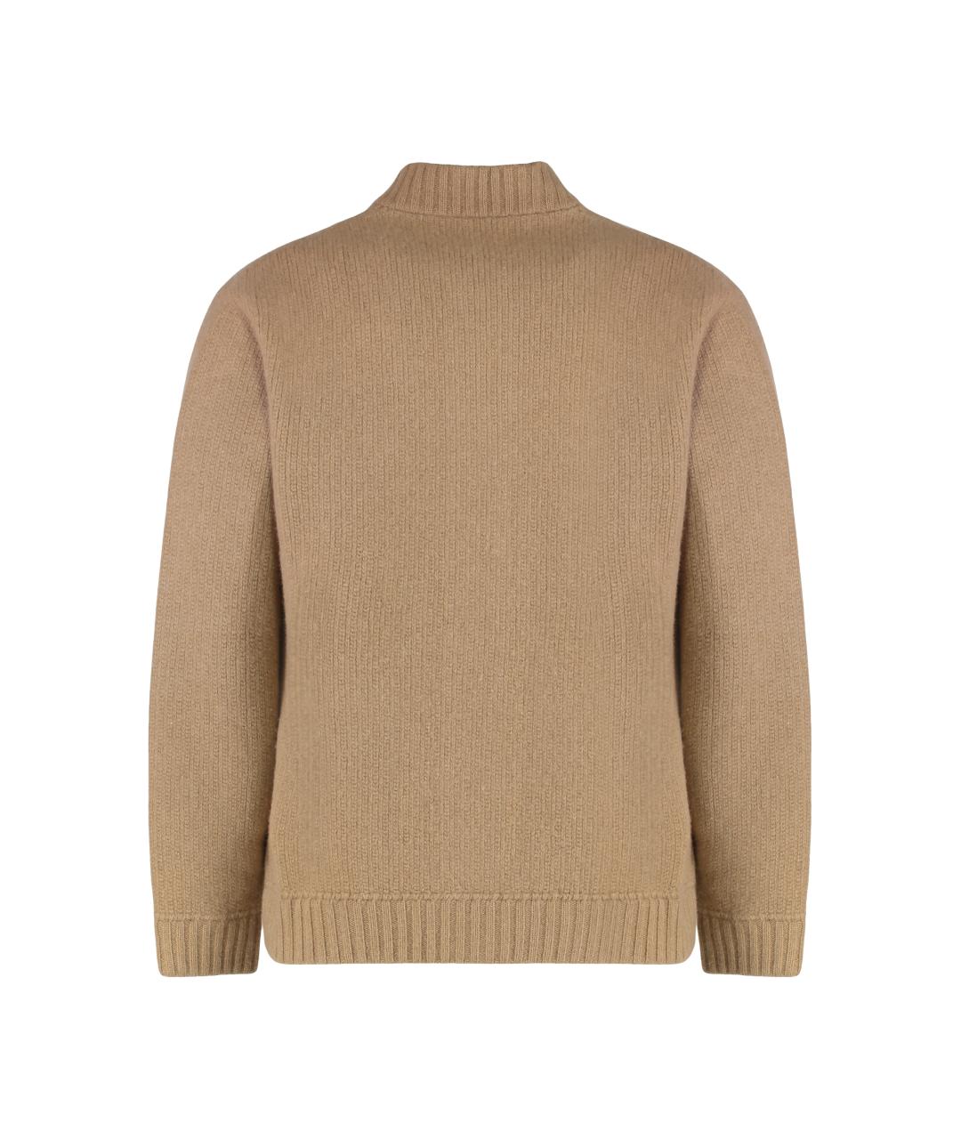 SLOWEAR Бежевый шерстяной кардиган, фото 2