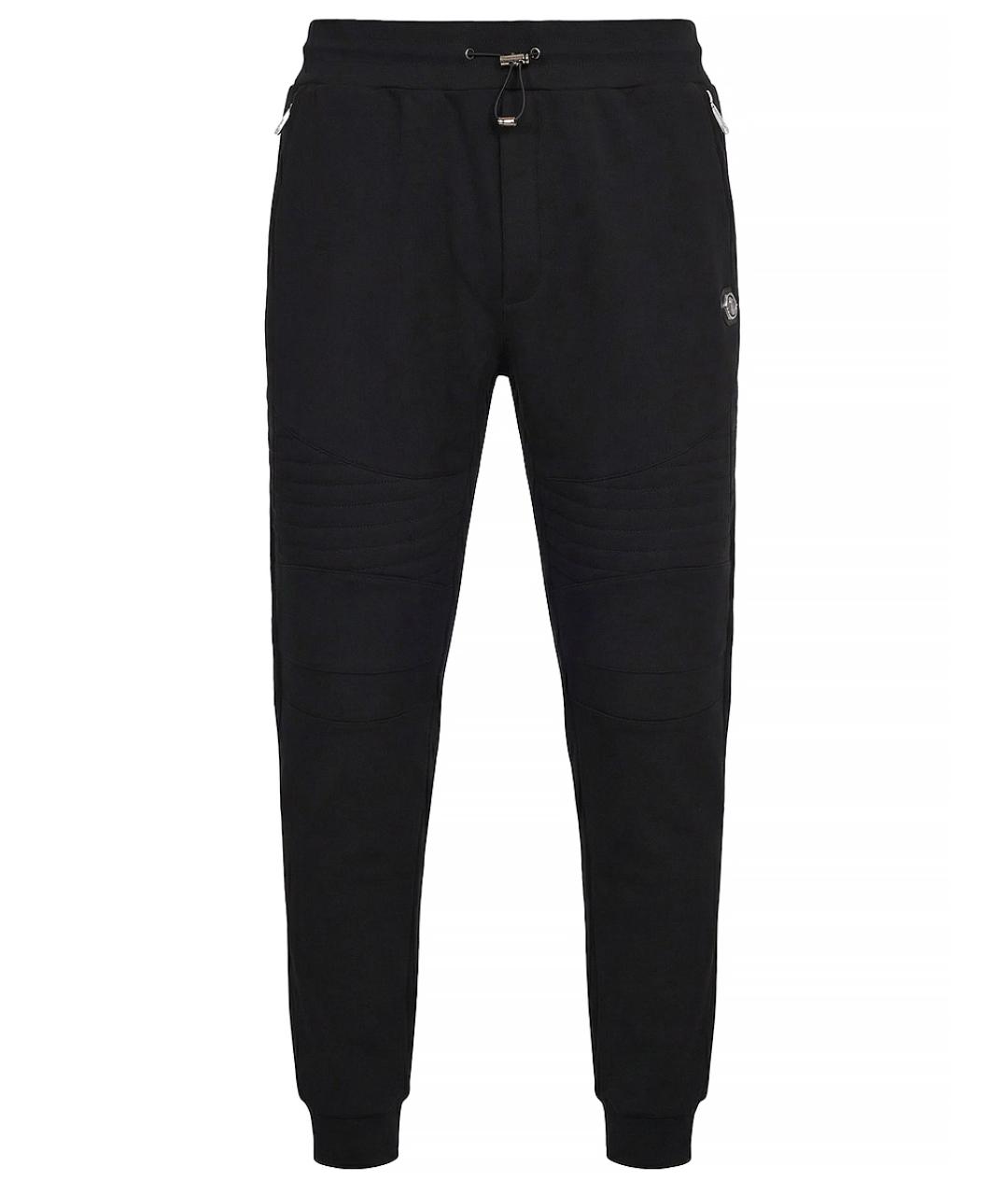 PHILIPP PLEIN Черные хлопковые повседневные брюки, фото 1