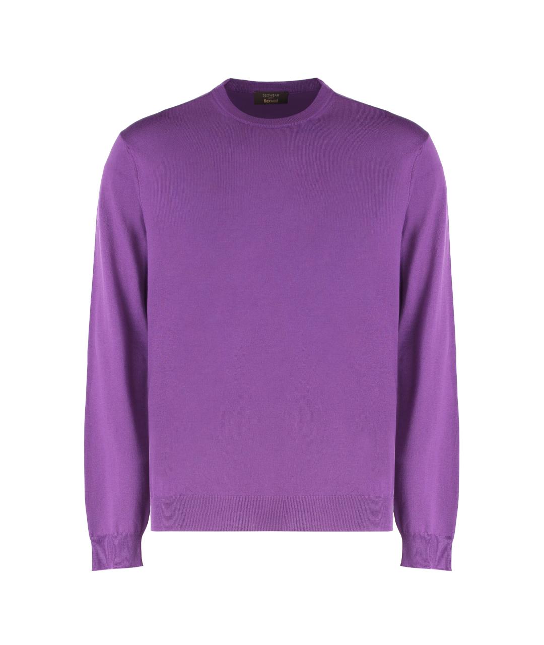 SLOWEAR Фиолетовый шерстяной джемпер / свитер, фото 1