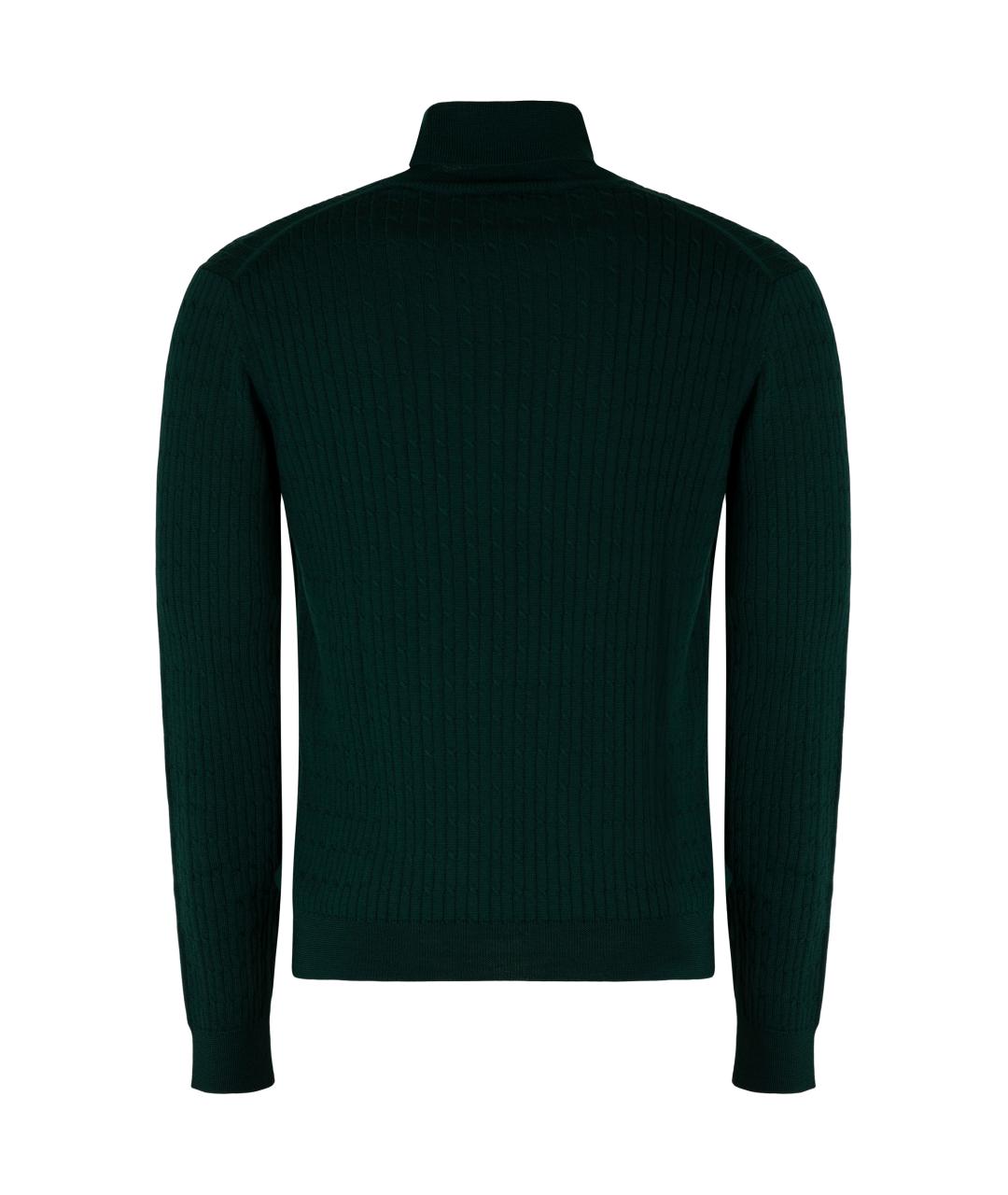 SLOWEAR Зеленый шерстяной джемпер / свитер, фото 2