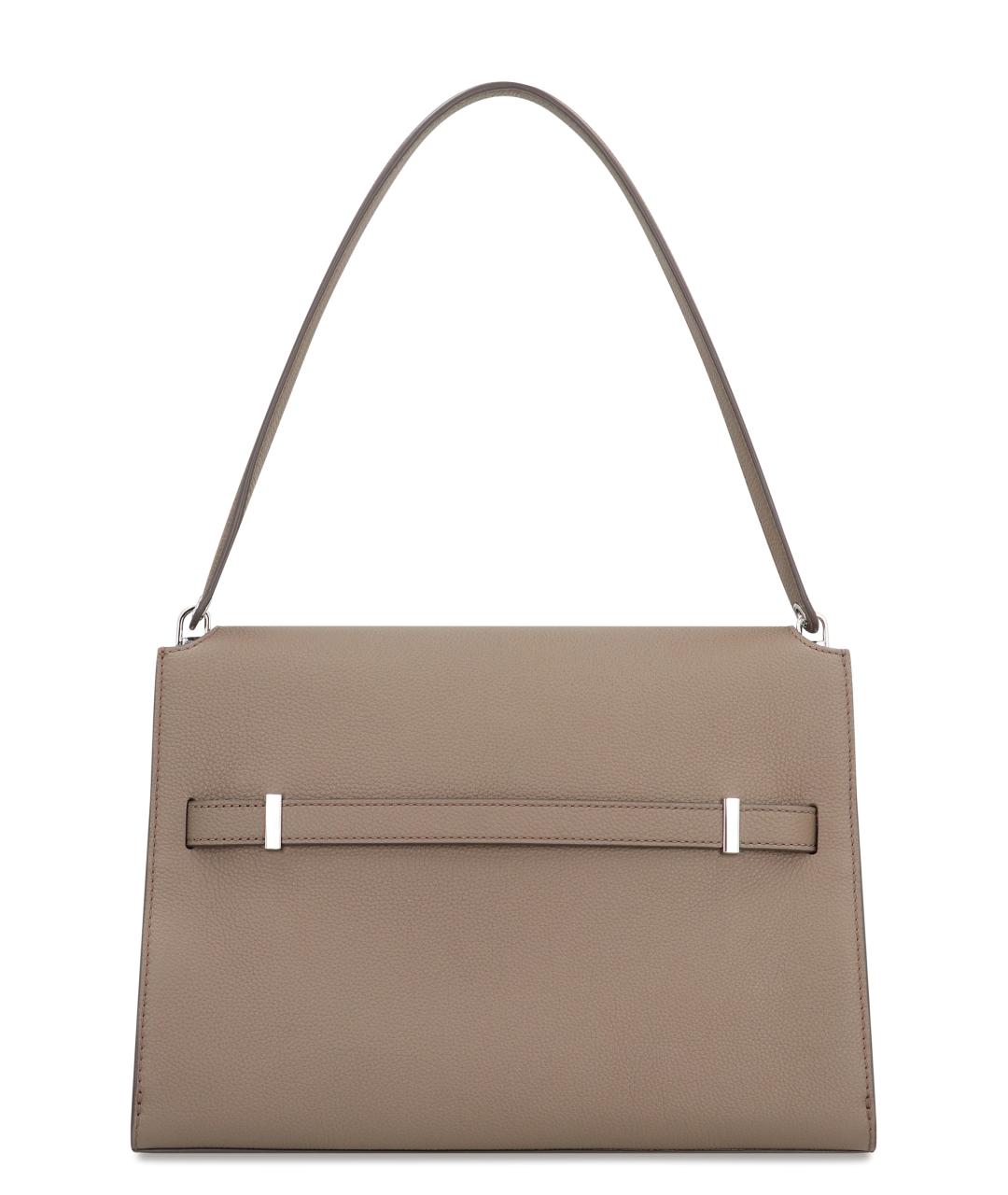 TORY BURCH Бежевая кожаная сумка через плечо, фото 3