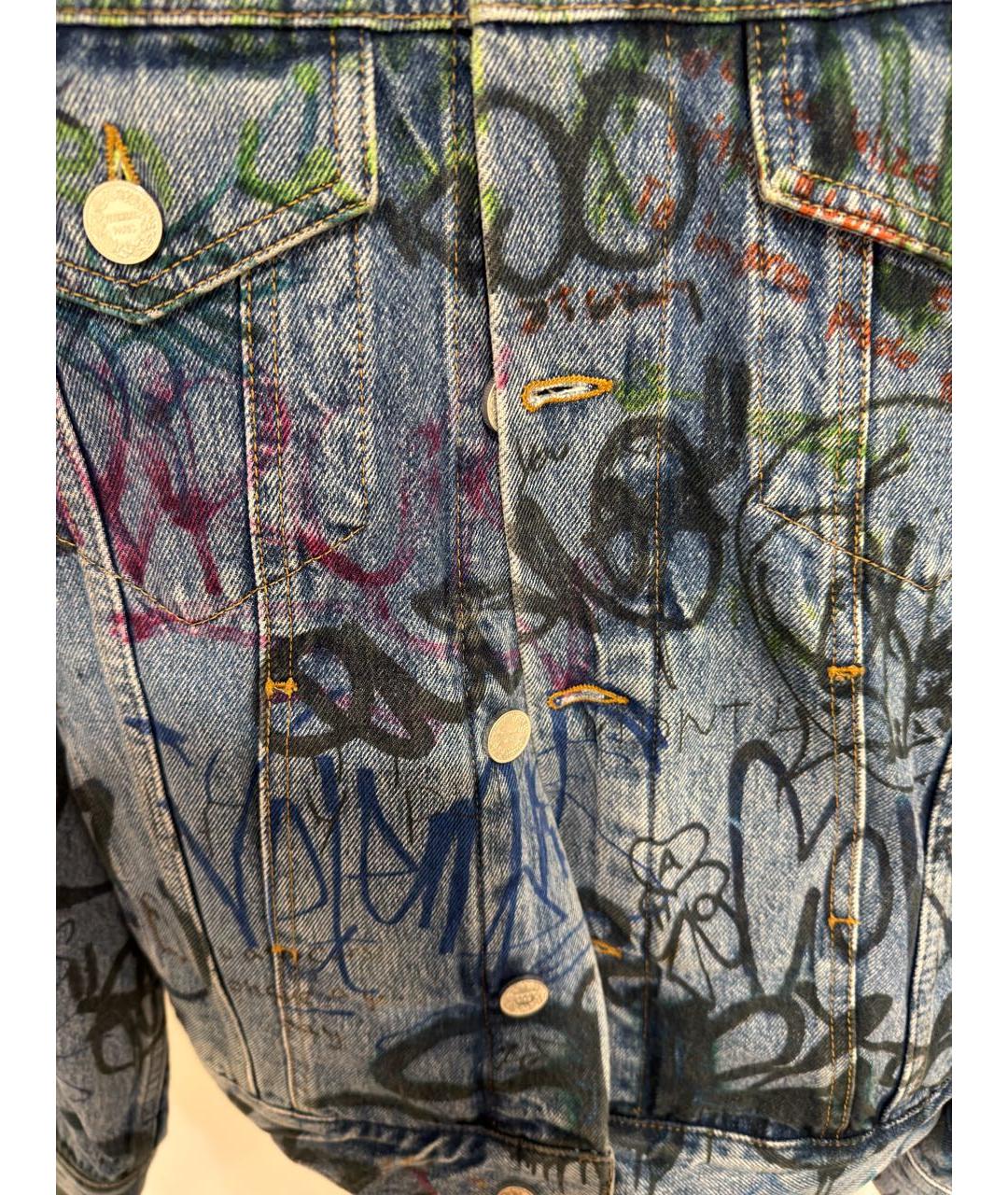 VETEMENTS Синий хлопковый жакет/пиджак, фото 4