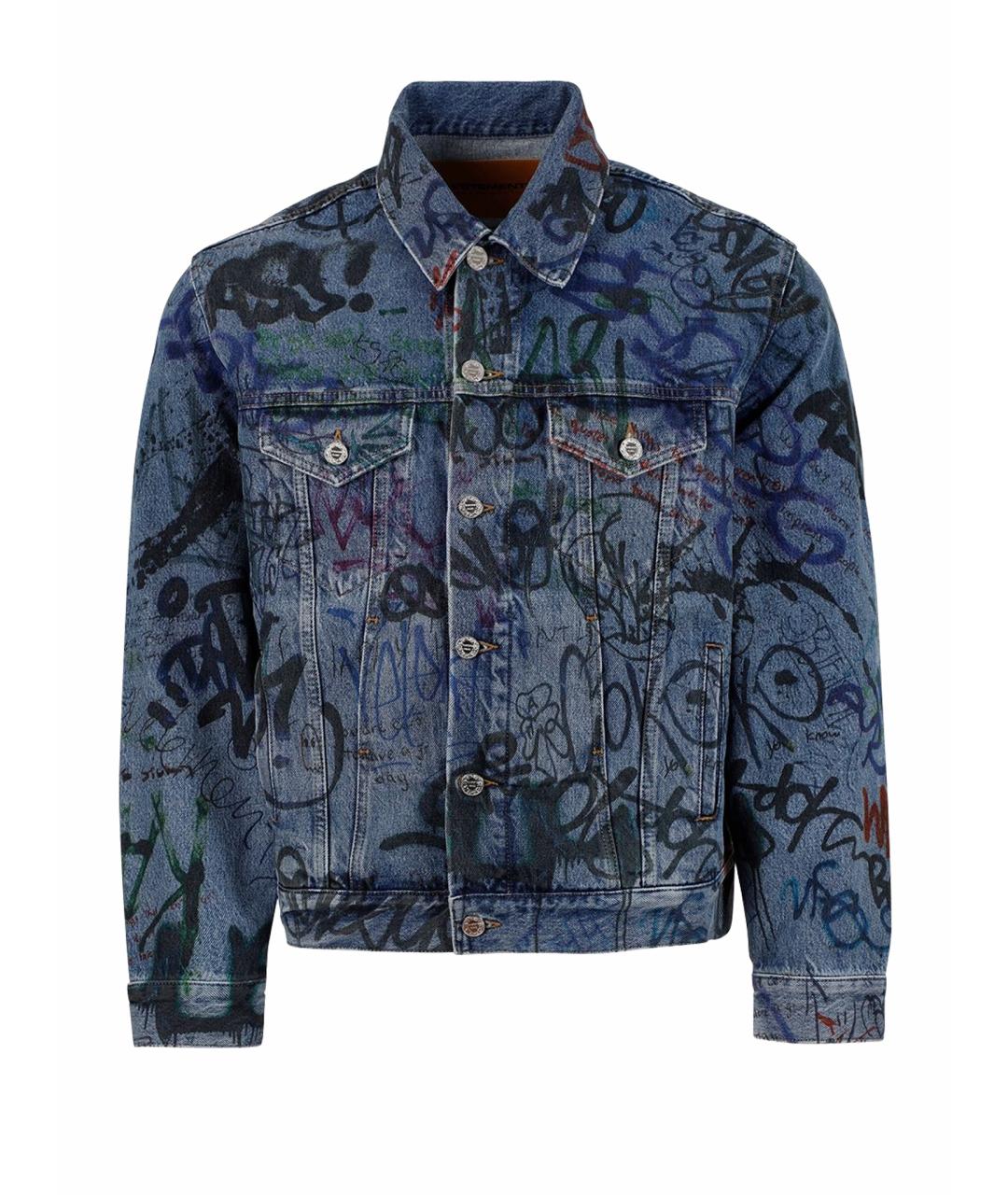 VETEMENTS Синий хлопковый жакет/пиджак, фото 1