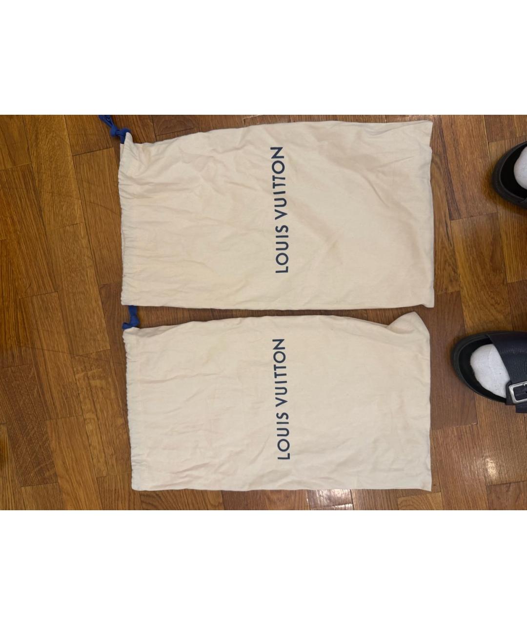 LOUIS VUITTON Белые кожаные низкие кроссовки / кеды, фото 6