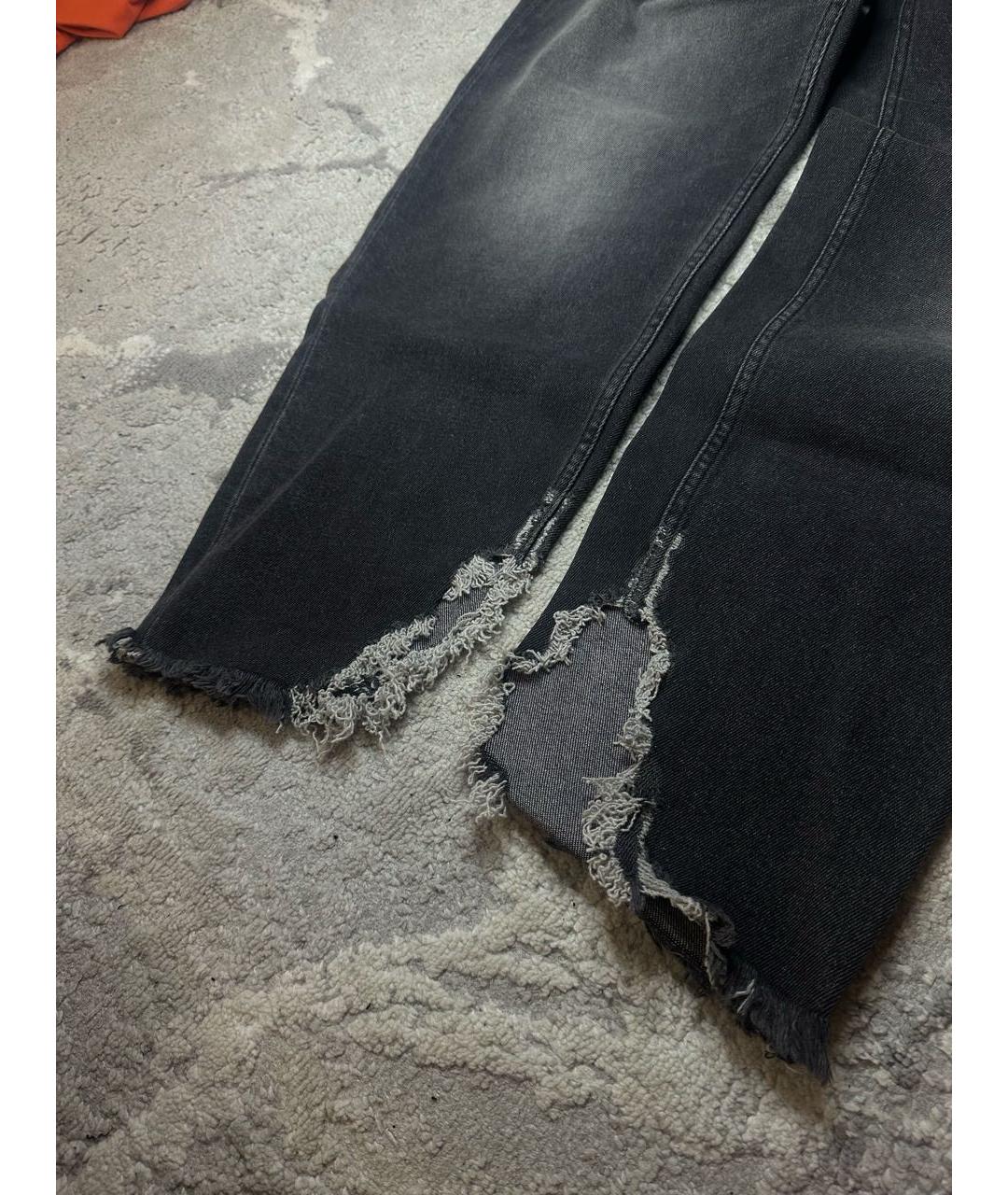 JACOB COHEN Антрацитовые хлопко-полиэстеровые прямые джинсы, фото 5