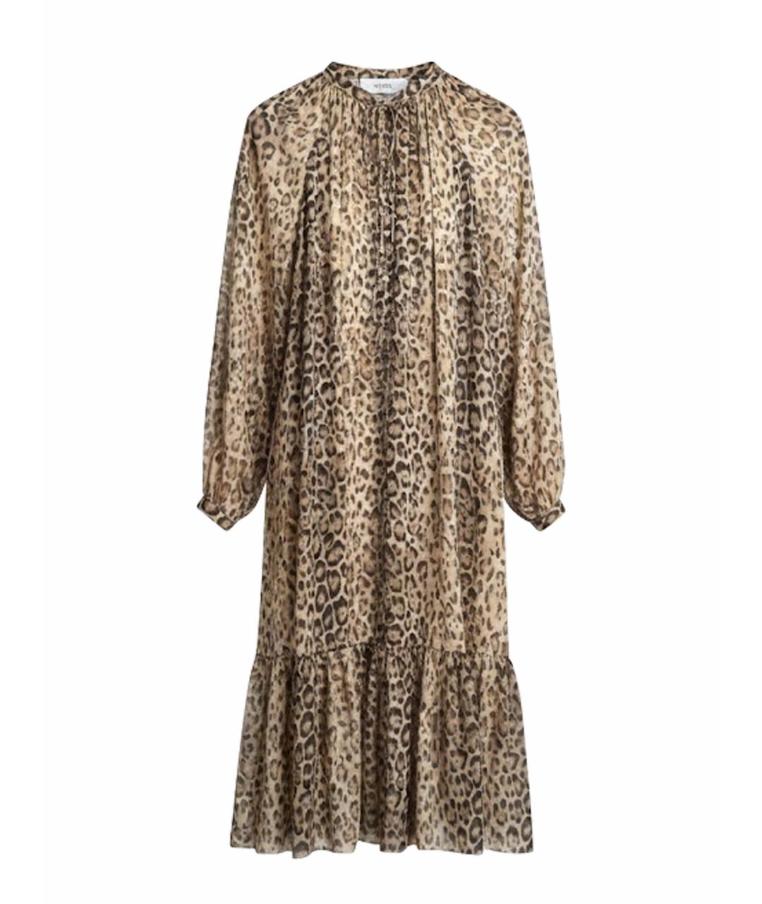 CELINE Мульти шелковое платье, фото 1