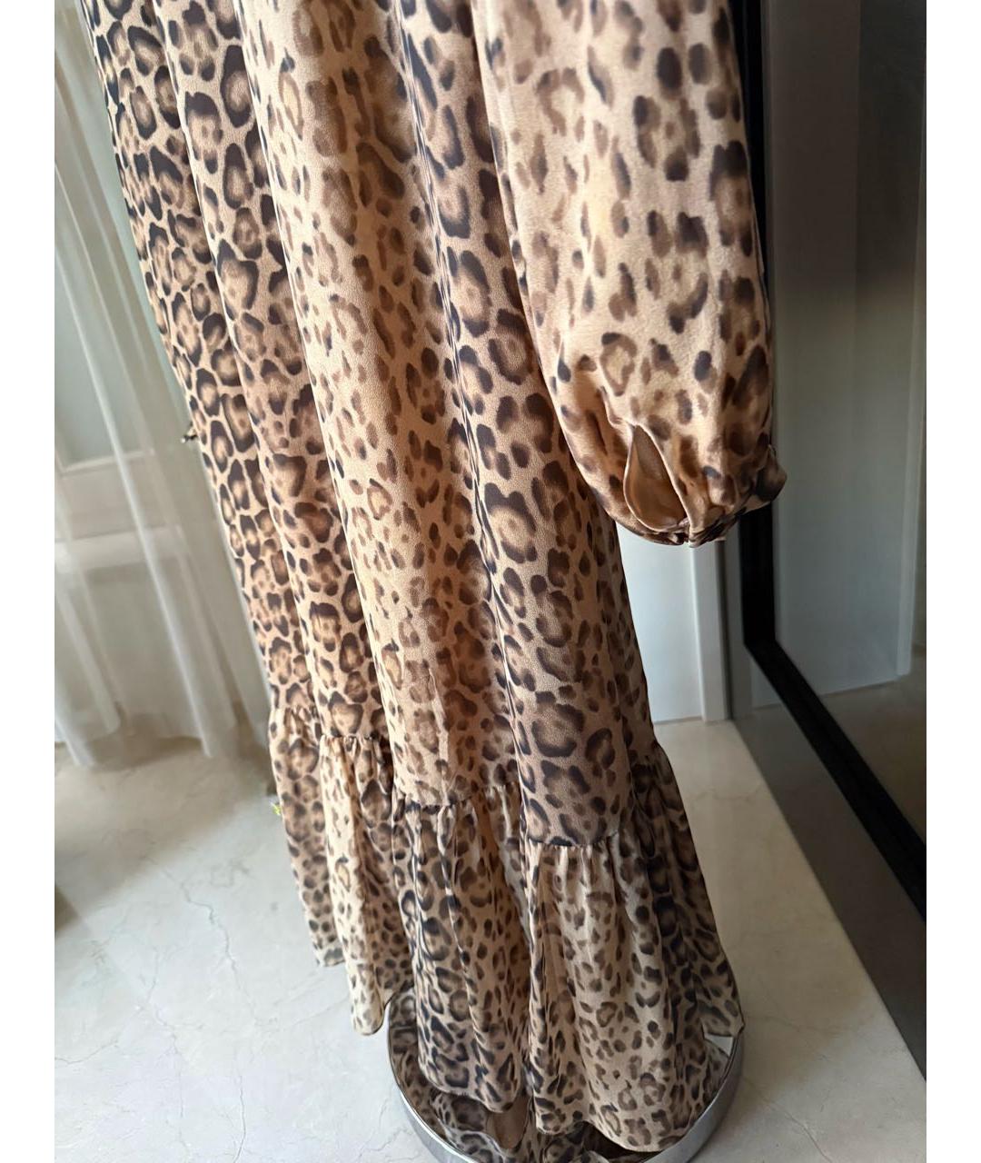 CELINE Мульти шелковое платье, фото 6