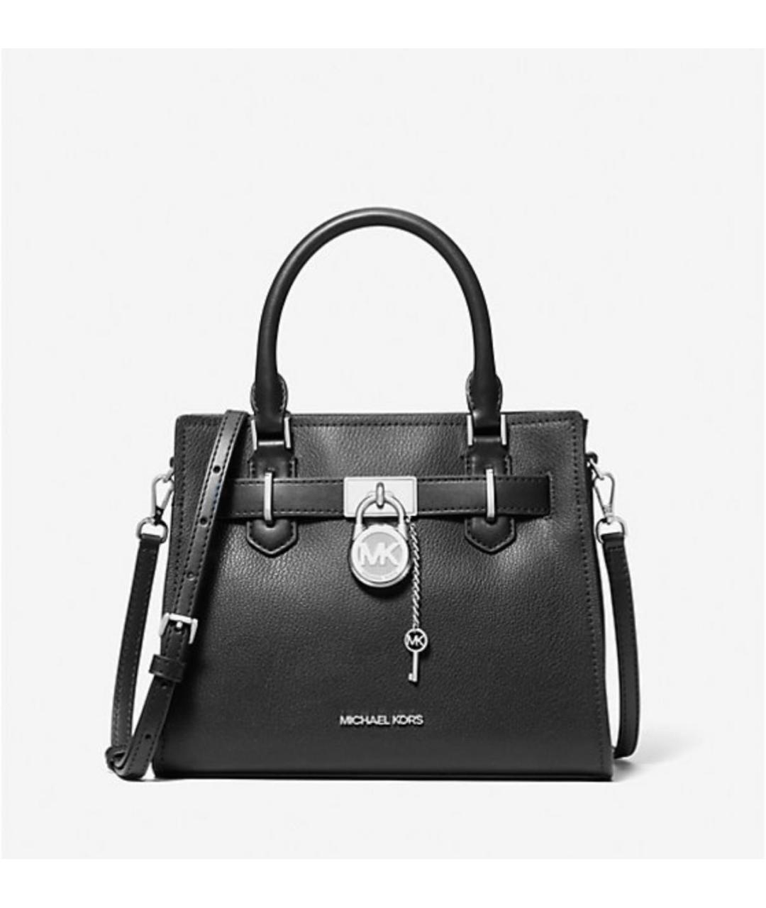 MICHAEL KORS Черная кожаная сумка с короткими ручками, фото 8