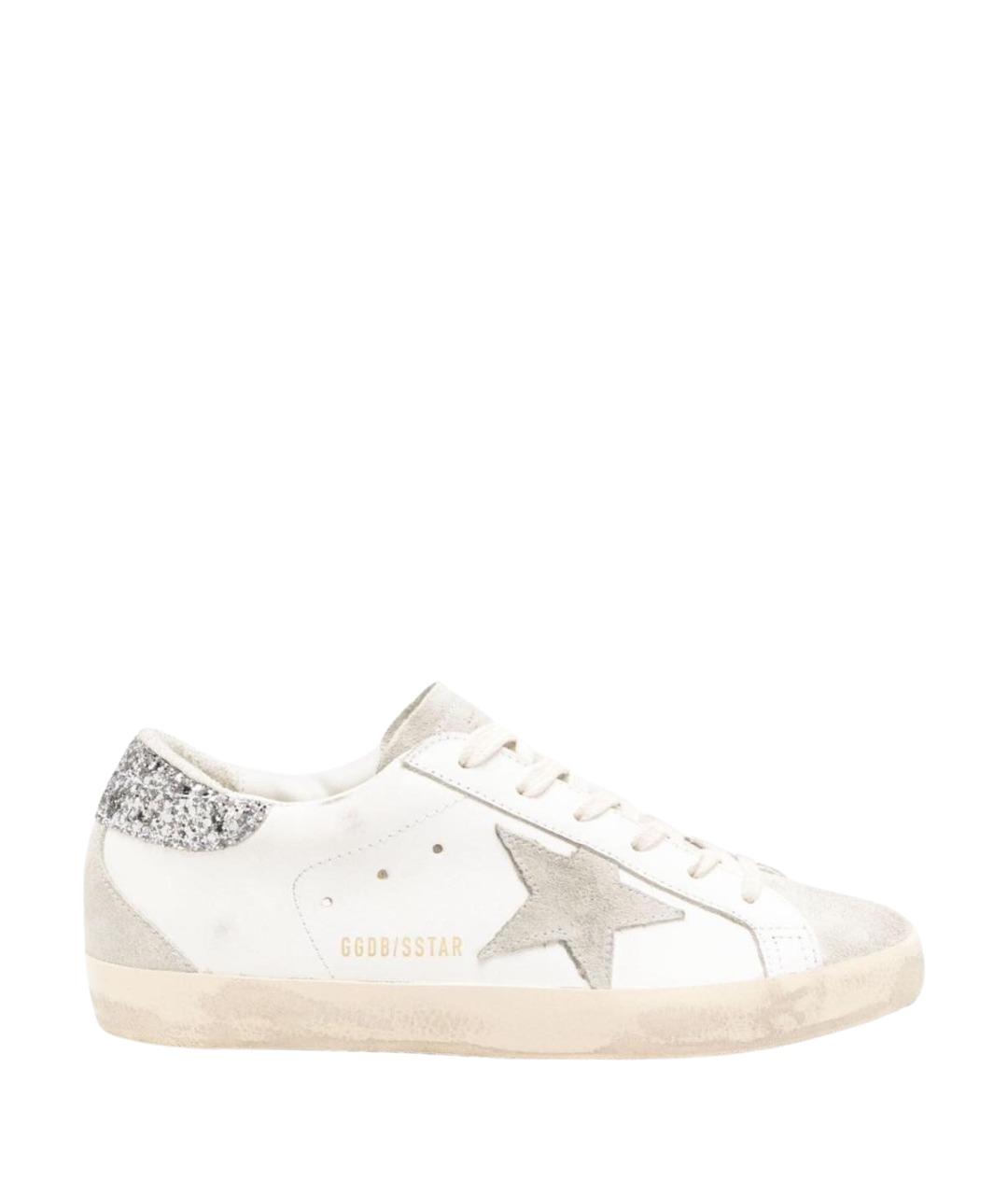 GOLDEN GOOSE DELUXE BRAND Белые кожаные кеды, фото 1