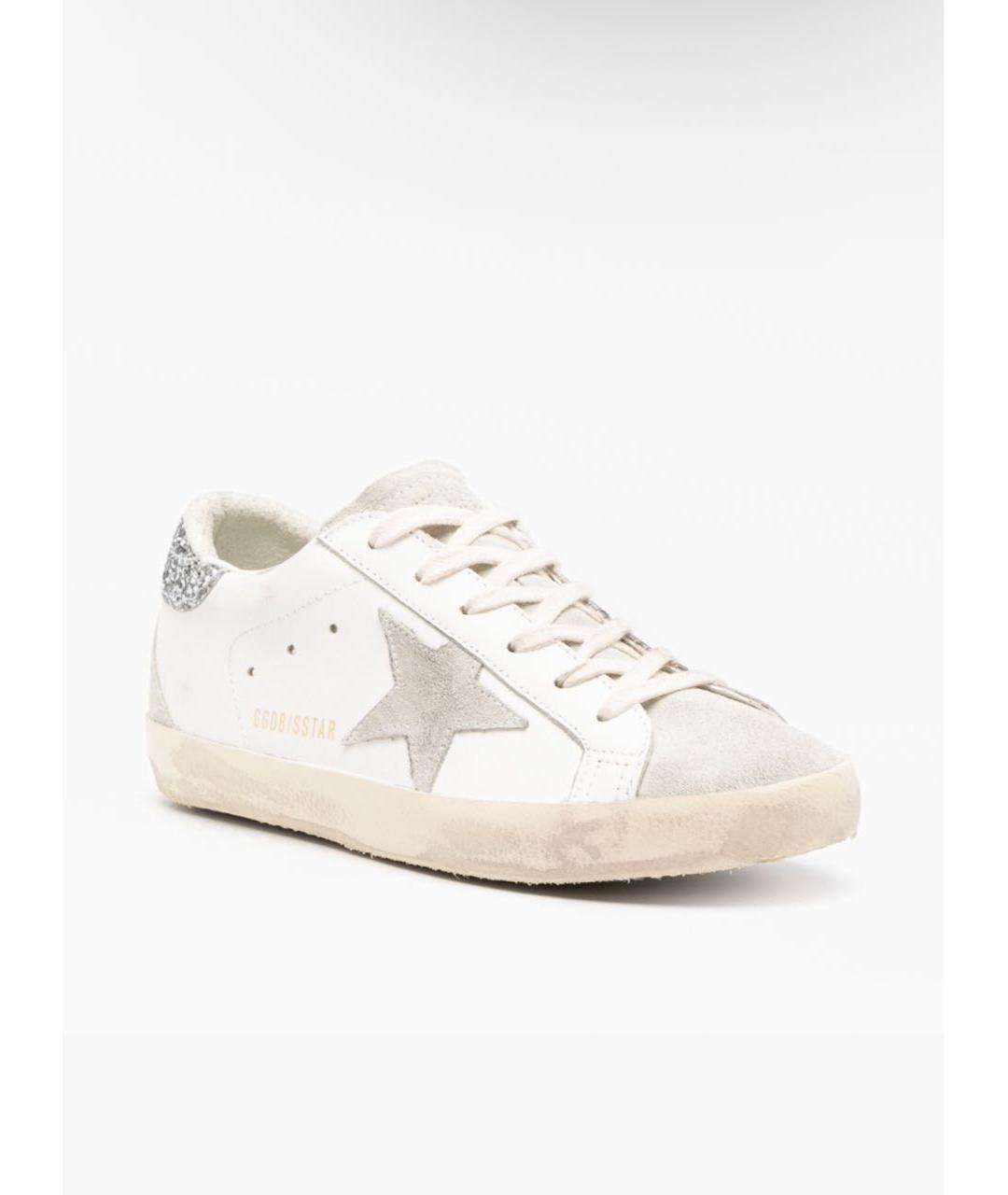 GOLDEN GOOSE DELUXE BRAND Белые кожаные кеды, фото 2
