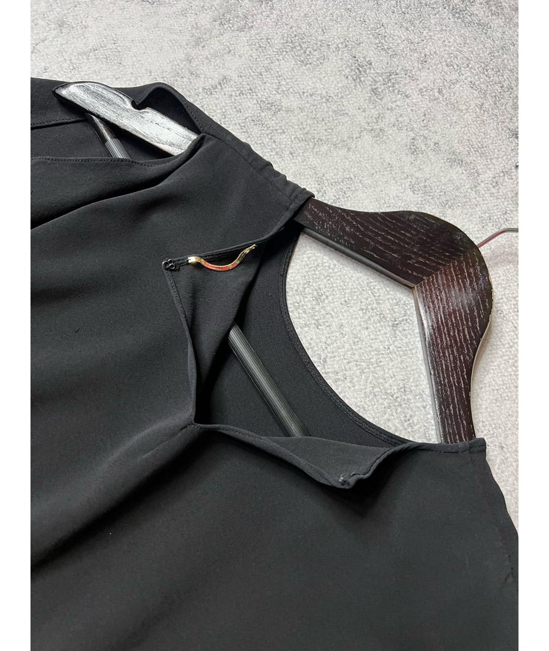 SAINT LAURENT Черная шелковая блузы, фото 7