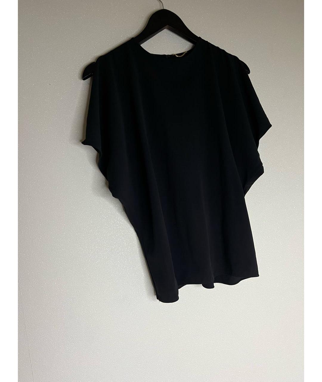 SAINT LAURENT Черная шелковая блузы, фото 2