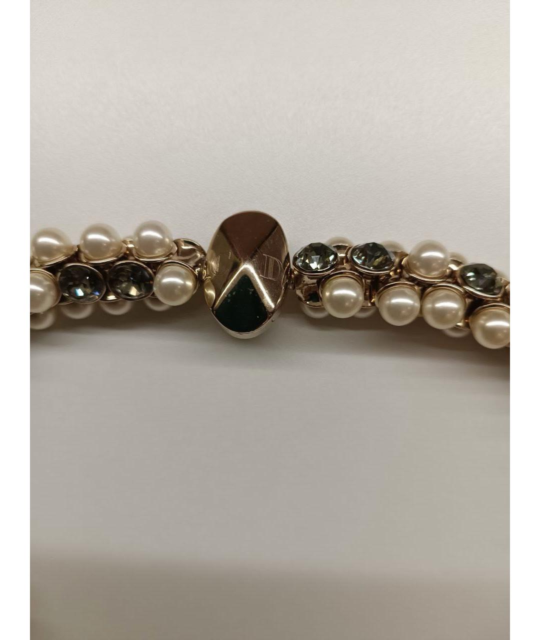 CHRISTIAN DIOR Белое жемчужное колье, фото 5