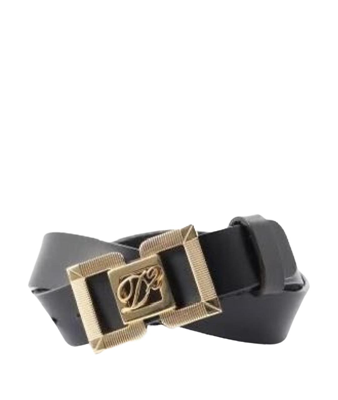 DSQUARED2 Черный кожаный ремень, фото 1