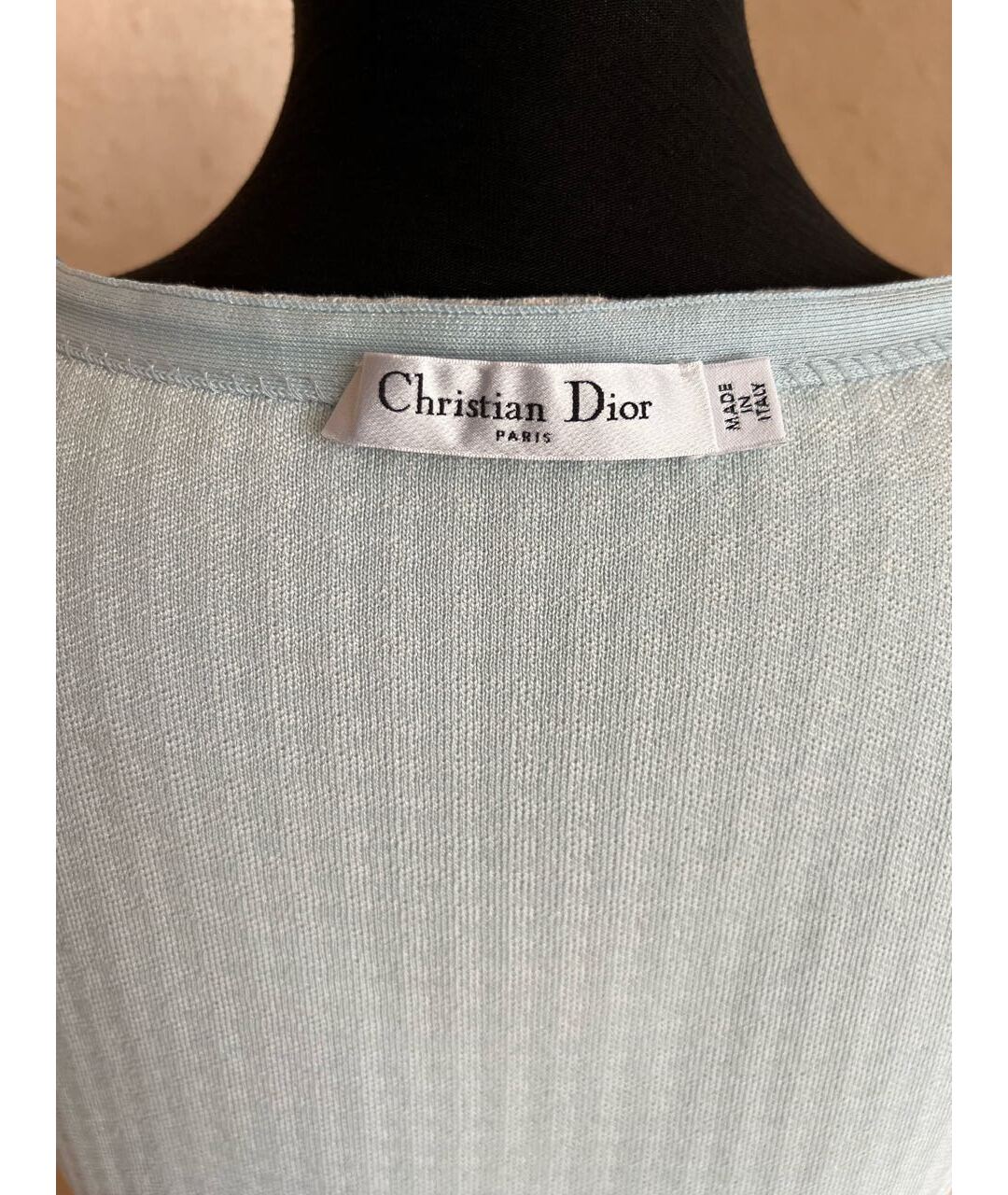 CHRISTIAN DIOR Голубое платье, фото 3