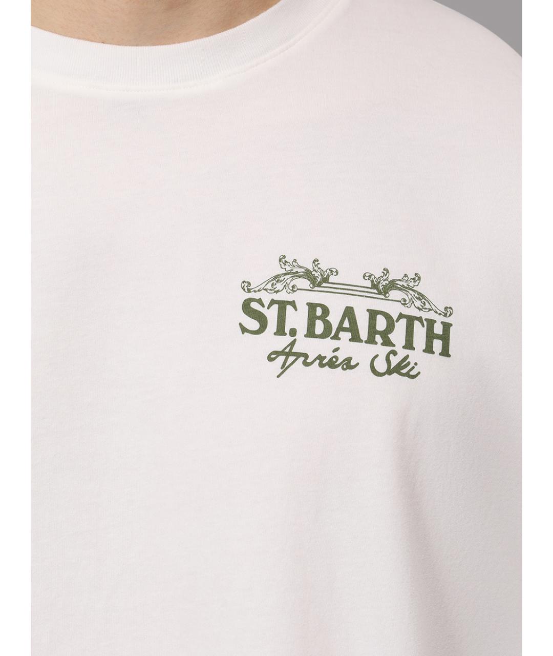 MC2 SAINT BARTH Белое поло с длинным рукавом, фото 5